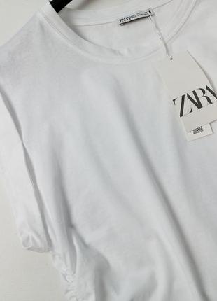 Новая белая футболка zara2 фото