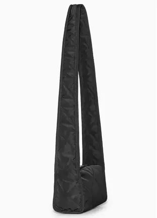Новая черная стеганая сумка кроссбоди cos нейлон бананка bimba y lola &amp; other stories arket massimo3 фото