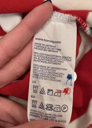 Майка кофта в полоску поло тенниска tommy hilfiger оригинал4 фото