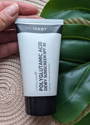 Зволожуючий сонцезахисний крем the injey list polyglutamic acid dewy sunscreen spf30