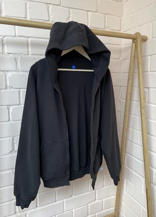 Yzy yeezy gap double layer heavy zip hoodie базовые зип худи оригинал balenciaga6 фото