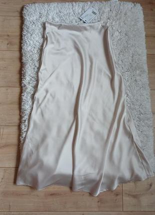 Атласная юбка, юбка в бельевом стиле2 фото