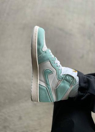 Мужские кроссовки nike air jordan 1 retro high og "turbo green4 фото