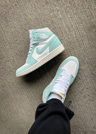 Мужские кроссовки nike air jordan 1 retro high og "turbo green9 фото