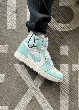 Мужские кроссовки nike air jordan 1 retro high og "turbo green