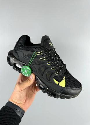 Чоловічі кросівки найк аір макс тераскейп плюс чорні з жовтим / nike air max  terrascape plus1 фото