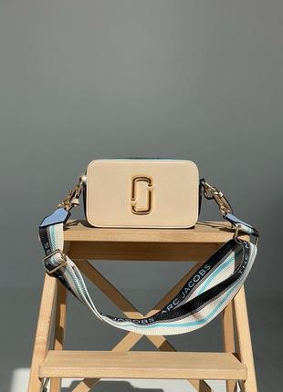 Сумка женская marc jacobs the snapshot sky beige