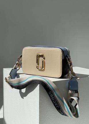 Сумка женская marc jacobs the snapshot sky beige3 фото