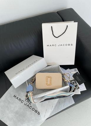 Сумка женская marc jacobs the snapshot sky beige7 фото