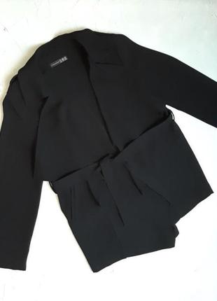 🎁1+1=3 базовый черный стильный пиджак жакет atmosphere, размер 44 - 467 фото