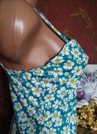 Мини платье на бретелях с цветочным принтом от shein6 фото