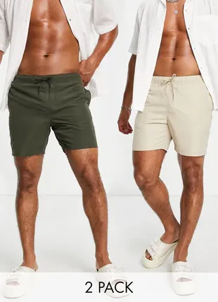 Шорти для плавання asos (комплект 2 шт.)