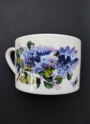 Фарфоровые чашки kitchen craft & garden,цветы сирени, винтаж крупнобритантия.8 фото