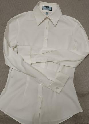 Стильная базовая белая рубашка под запонки p.s/m4 фото