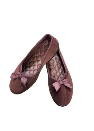 Тапочки комнатні жіночі велюр1 фото