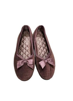 Тапочки комнатні жіночі велюр2 фото