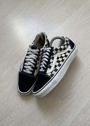 Vans old school primary check кеди