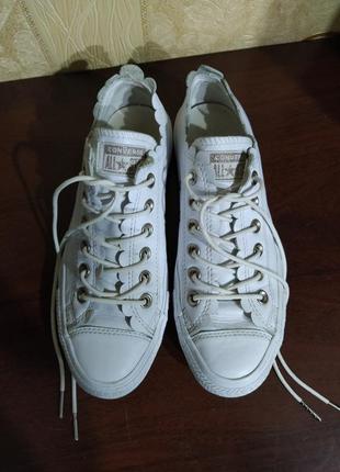 Кеды классические converse кожа2 фото