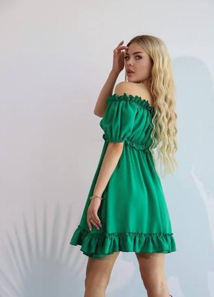 Зеленое платье2 фото