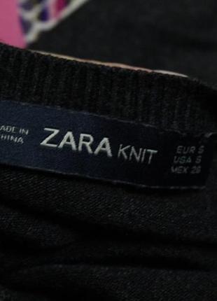 Базовый серый джемпер зара zara 36 размер2 фото