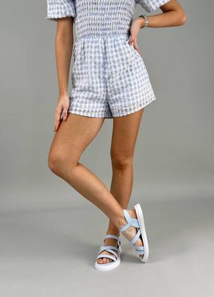 Сандалии кожаные