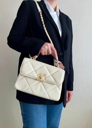 Жіноча сумка chanel bag light beige