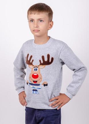 Свитшот новогодний теплый джемпер