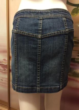 Fcuk jeans xs-s юбка джинсовая3 фото