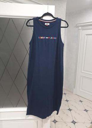 Коттоновое платье сарафан оригинал tommy hilfiger