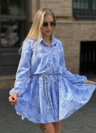 Блакитна сукня1 фото