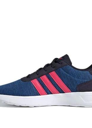 Оригинальные очень легкие кросовки adidas neo lite racer 'blue pink white'  321 фото