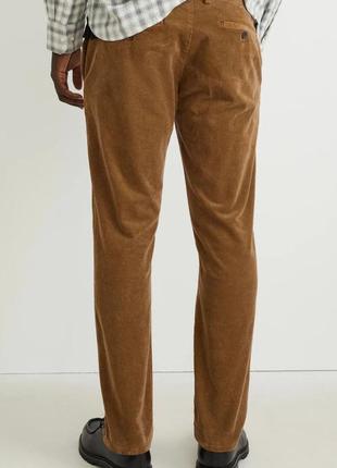 Брендовые мужские вельветовые брюки c&a regular fit этикетка2 фото