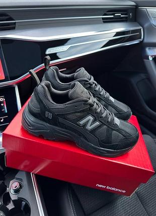 Мужские кроссовки в стиле new balance 87826285 / демисезонные / весенние, летние, осенние / обувь / замша, текстиль / черные, серые