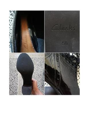 Женские кожаные лаковые туфли clarks10 фото
