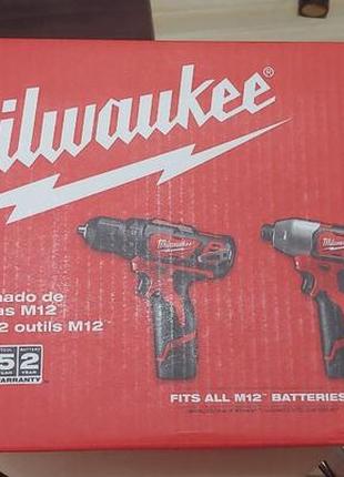 Набір аккумуляторного інструменту milwaukee m12 2494-22