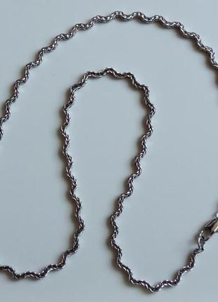 Стильная волнистая цепочка колье moss copenhagen с покрытием серебром
