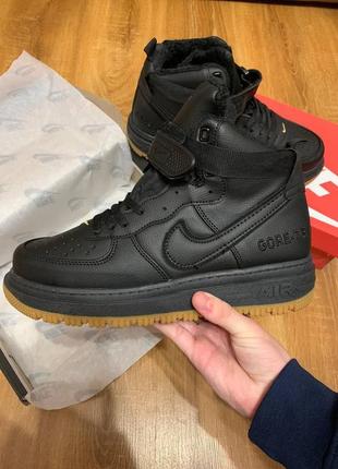 Мужские зимние деми кроссовки nike air force 1 hight gore-tex1 фото