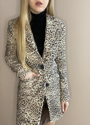 Пиджак леопардовый