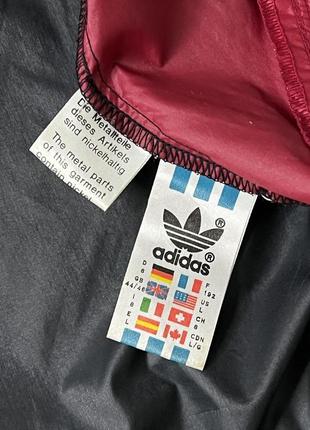 Vintage adidas windbreaker nylon jacket track 90s bag parka multicolor men’s6 фото