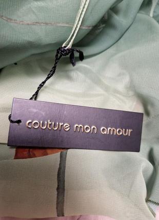 Плаття на бретелях із шаллю нижче колін  44-46 р couture mon amour7 фото