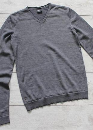 Чоловічий светр кофта strellson оригінал вовна мериноса хс-с розмір2 фото