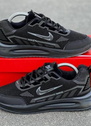 Nike кроссовки мужские черные, текстильные 40-44р2 фото