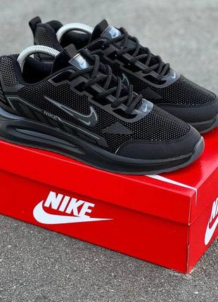 Nike кроссовки мужские черные, текстильные 40-44р