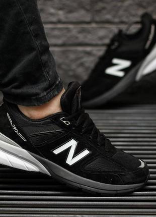 Мужские трендовые спортивные кроссовки в черно-белом цвете 9901 фото