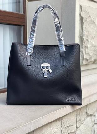 Жіноча сумка karl lagerfeld black1 фото