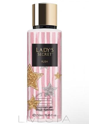 Женский парфюмированный спрей-мист для тела lady’s secret rush