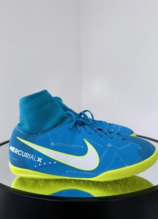 Шикарные  футзалки с чулком nike mercurial x