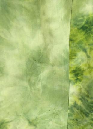 Винтажная длинная салатовая юбка макси с цветами y2k9 фото