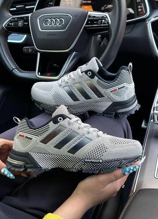 Кроссовки marathon текстильные серые