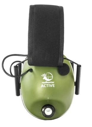 Активные тактические наушники realhunter active олива (le-401a olive)3 фото